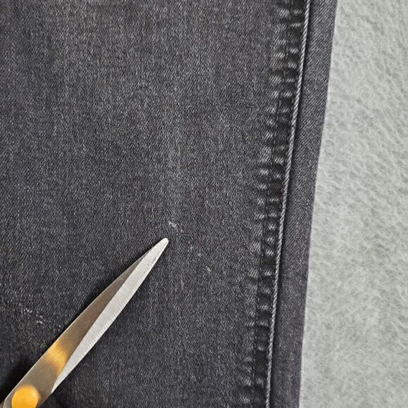 R1893 Jeans Womens 10 Black Roebuck & Co Straight Leg Denim - Picture 2 of 8